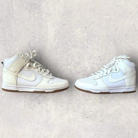 Nike Dunk High Sail Gum White Medium Brown Cream Ivory | Women’s Size 5.5 - Picture 4 of 7